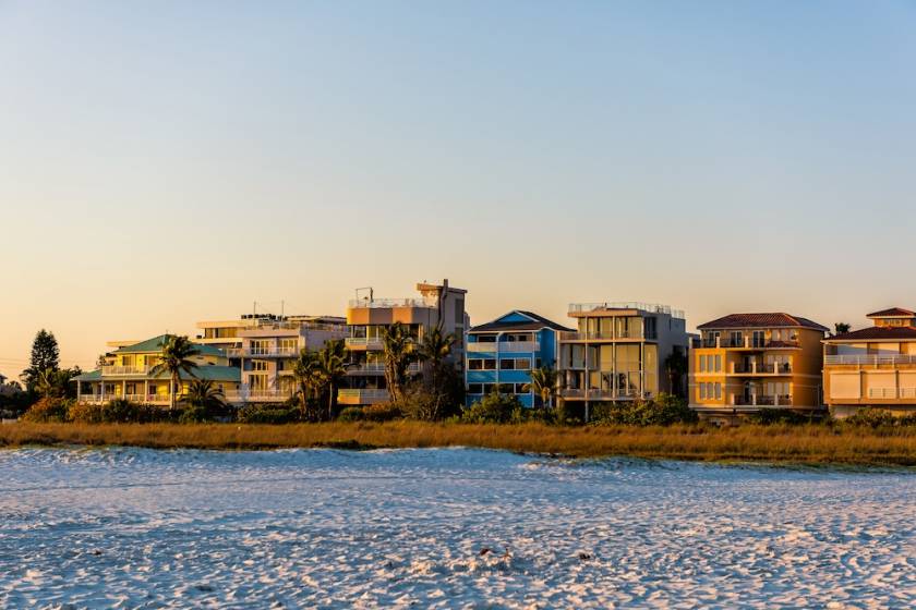 View of Siesta Key from the Gulf of Mexico